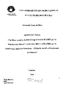 Advento das massas : um olhar as obras de Jose Ortega Y GASSET (1987) em "A rebelião das massas" e Jean BAUDRILLARD (1985) em "A sombra das maiorias silenciosas - O fim do social e o surgimento das massas"