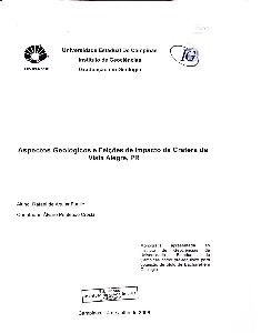 Aspectos geológicos e feições de impacto da cratera de Vista Alegre, PR